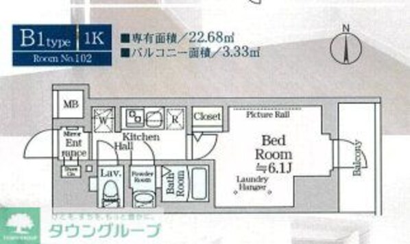 ルフレプレミアム横浜リーヴァの物件間取画像